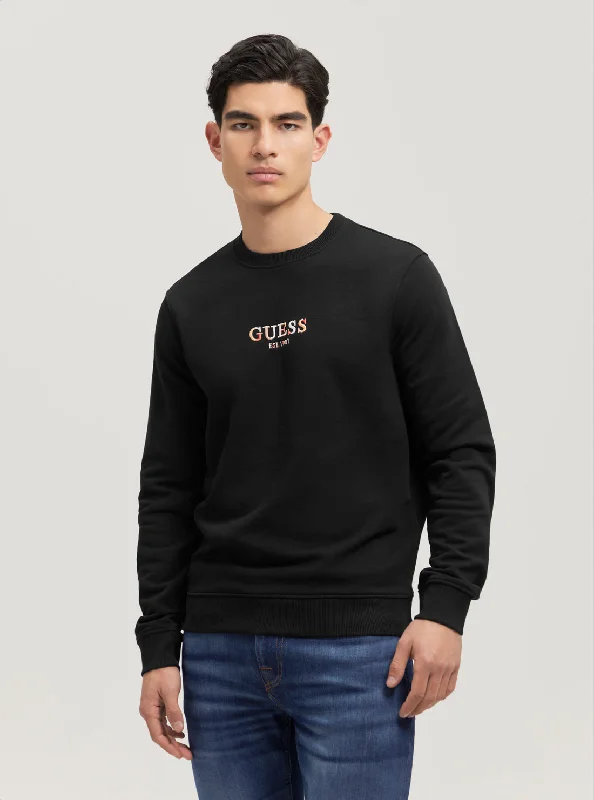 Eco Black Multicolour Logo Jumper