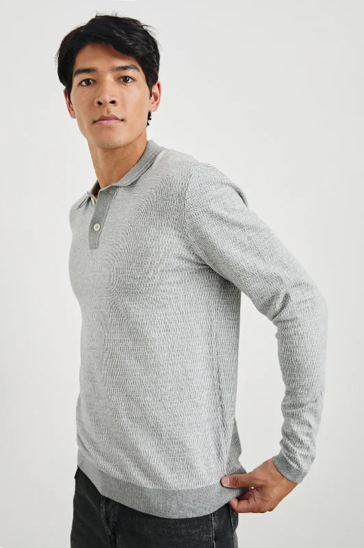 GREENWICH SWEATER - GREY BROQUADE