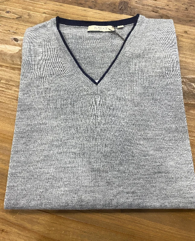 Hagen Carmel V-Neck Sweater