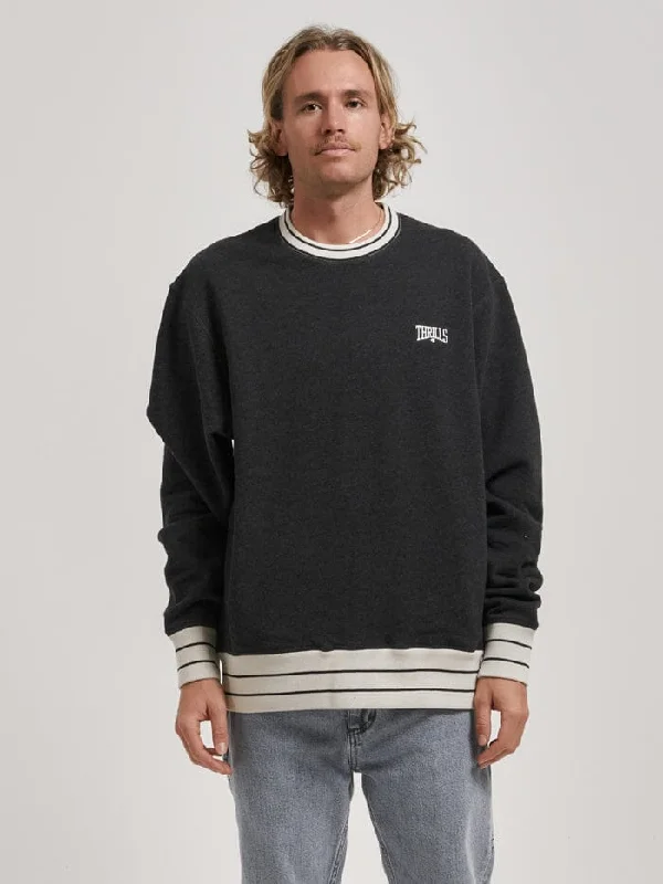 Hell Week Oversize Crew - Black Heather