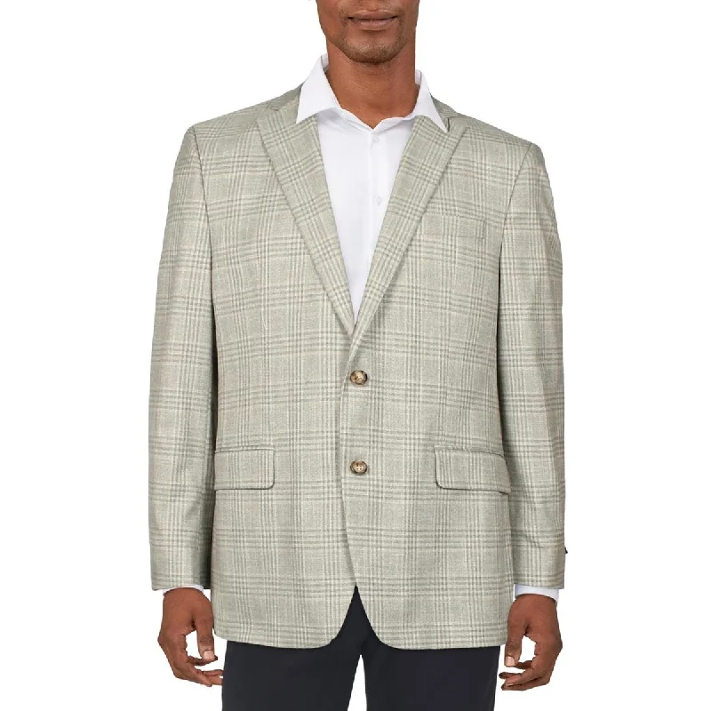 Lauren Ralph Lauren Mens Lexington Classic Fit Plaid Suit Jacket