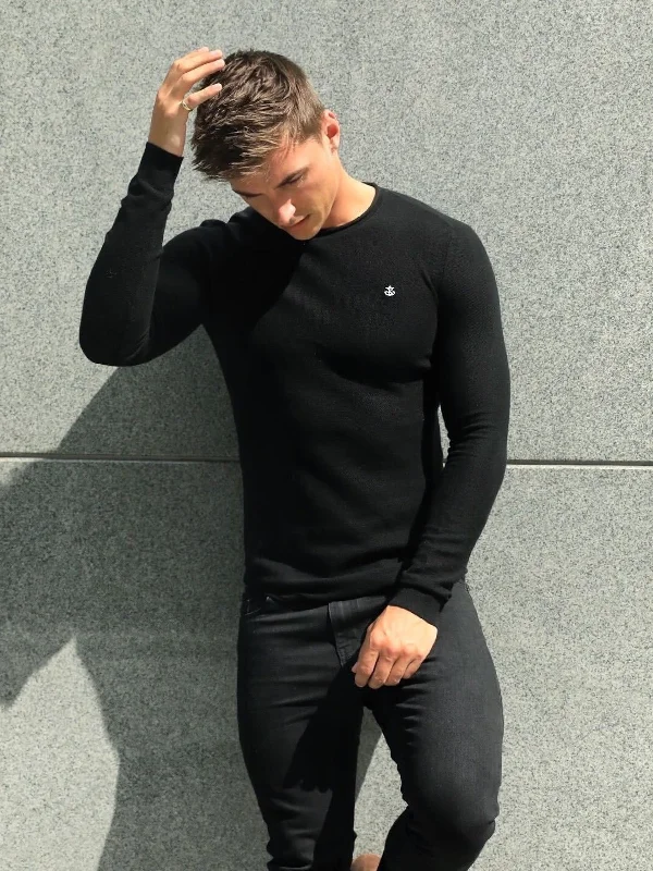 Mason Knit Sweater - Black