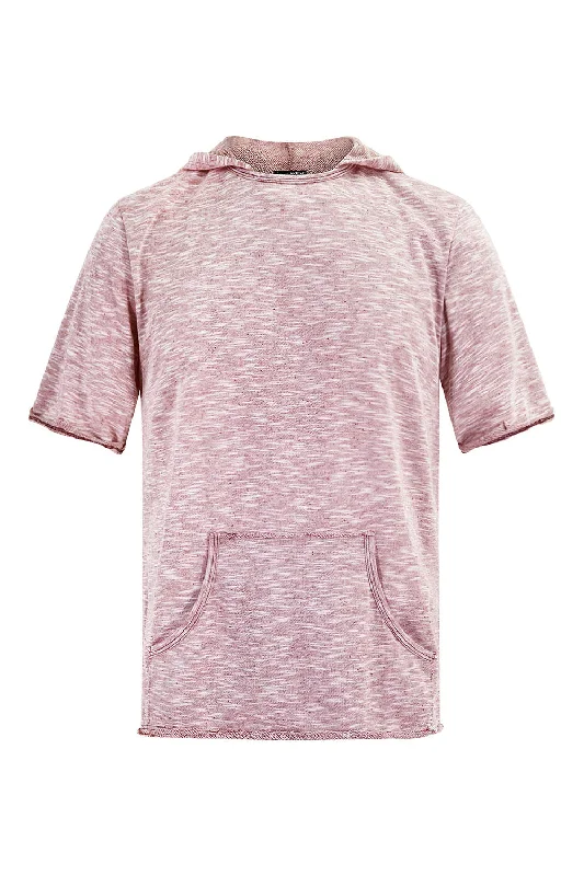 Men's Lightweight Marbled Short Sleeve Hoodie