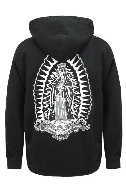 Men's Virgin Mary Fleece Pullover Graphic Hoodie