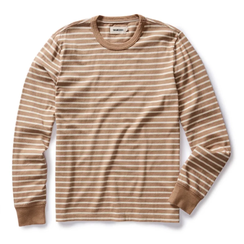 The Organic Cotton Long Sleeve Tee in Churro Stripe