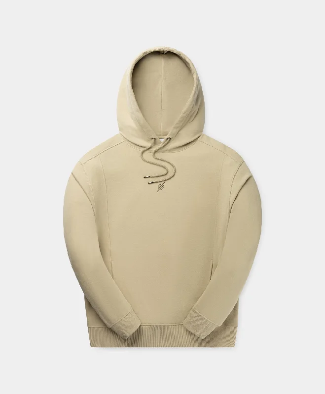 Pelican Beige Mono Oversized Hoodie