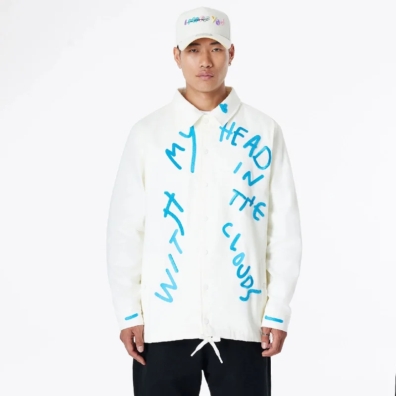 Ricardo Luévanos x New Era White Coach Jacket